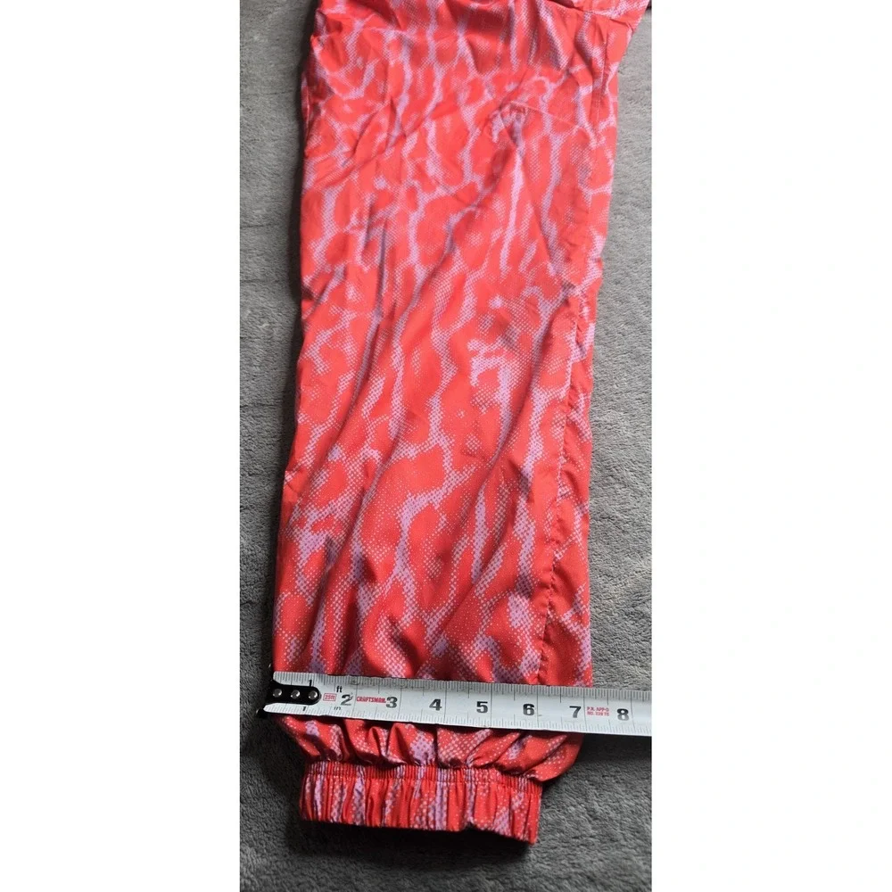 Nike Sportswear Woven Training Jogger Pants Women Small Orange Pink Animal Print
